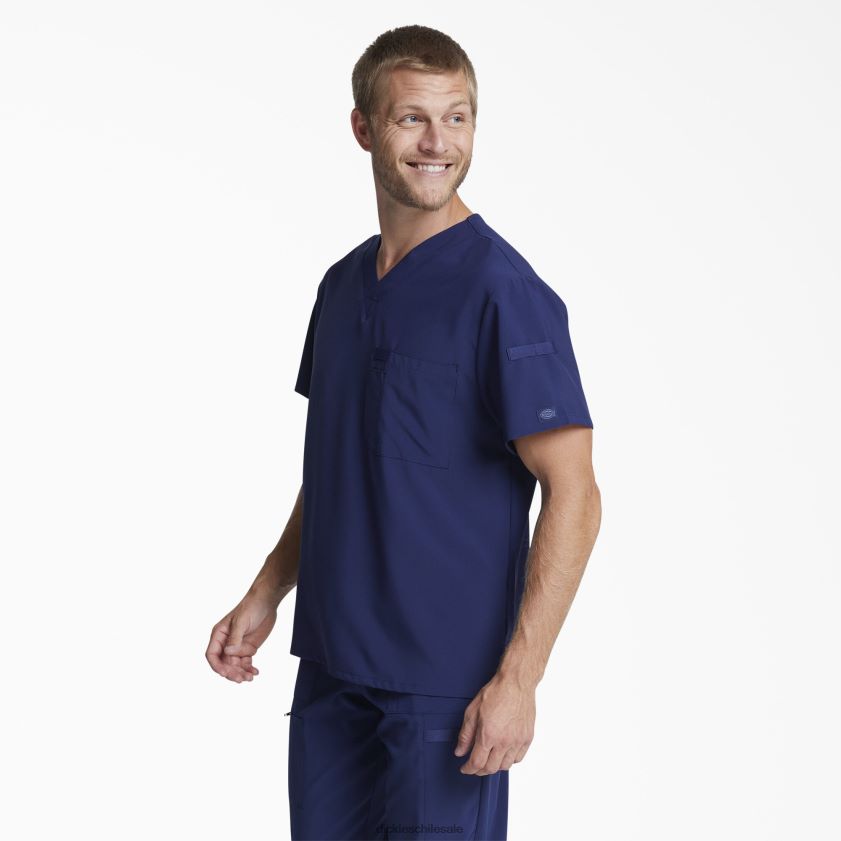 azul marino (nyps) hombres blusa médica eds essentials con cuello en v Dickies vestir X4H0F1330