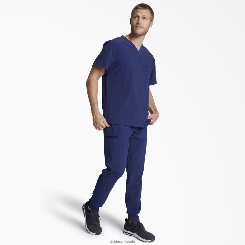 azul marino (nyps) hombres blusa médica eds essentials con cuello en v Dickies vestir X4H0F1330
