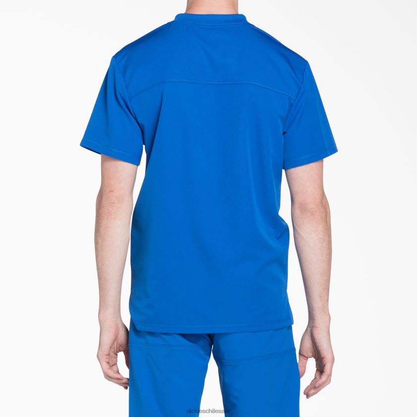 azul rey (rb) hombres blusa médica dynamix con cuello en v Dickies vestir X4H0F1357
