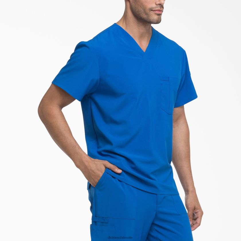 azul rey (rb) hombres blusa médica eds essentials con cuello en v Dickies vestir X4H0F1333