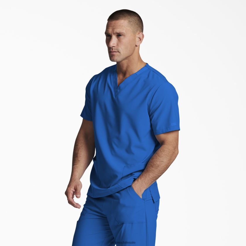 azul rey (rb) hombres blusa médica unisex eds essentials con cuello en v Dickies vestir X4H0F1406