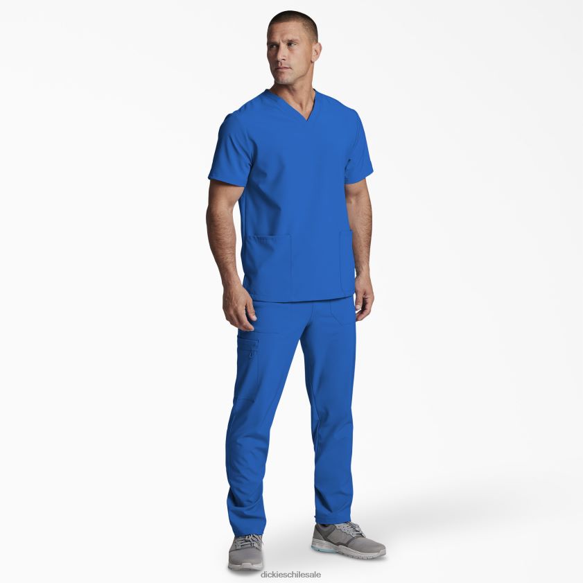 azul rey (rb) hombres blusa médica unisex eds essentials con cuello en v Dickies vestir X4H0F1406