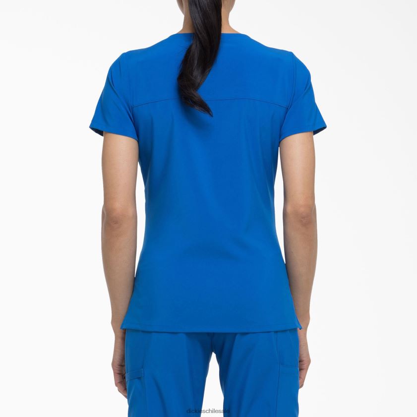 azul rey (rb) mujer Blusa médica eds essentials con efecto cruzado Dickies vestir X4H0F2642