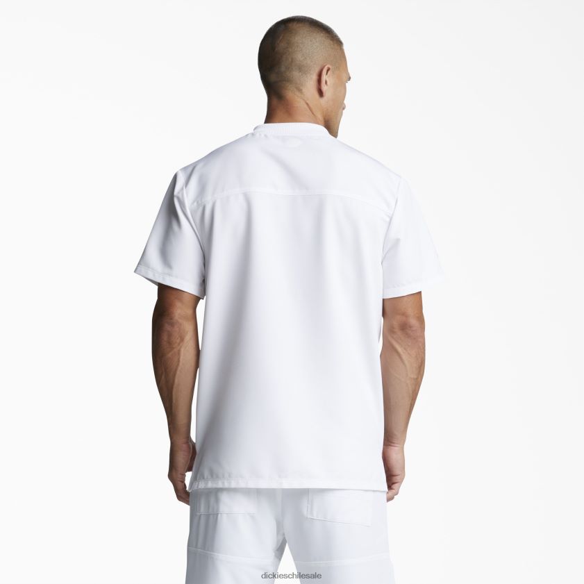 blanco (blanco) hombres blusa médica dynamix con cuello en v Dickies vestir X4H0F1359