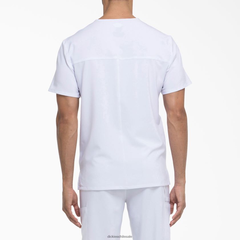blanco (dwh) hombres Blusa médica eds essentials con cuello en v y bolsillos de parche Dickies vestir X4H0F1431