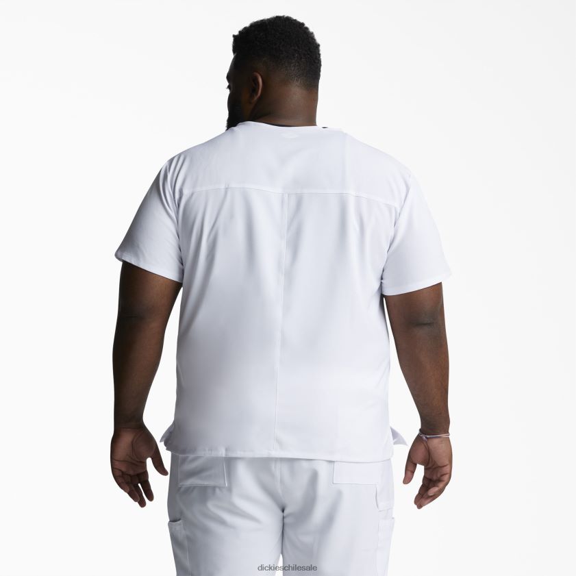 blanco (dwh) hombres blusa médica eds essentials con cuello en v Dickies vestir X4H0F1326