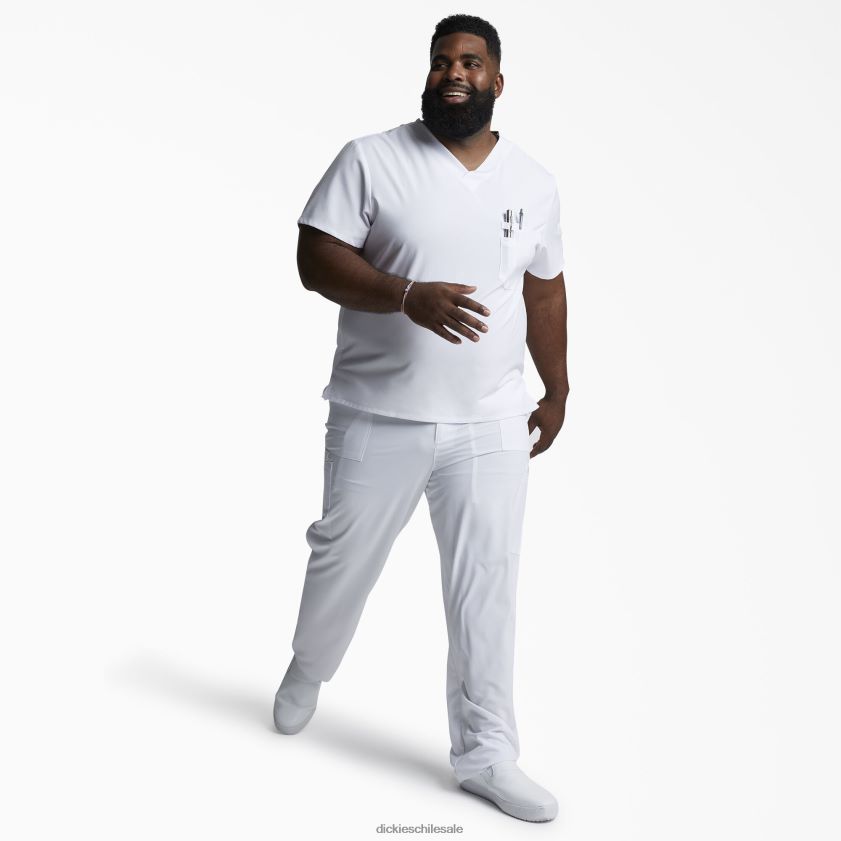 blanco (dwh) hombres blusa médica eds essentials con cuello en v Dickies vestir X4H0F1326