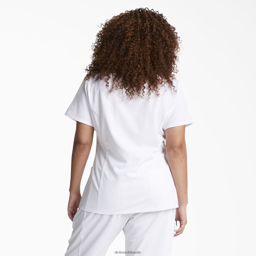 blanco (dwh) mujer Blusa médica xtreme stretch con cuello en V Dickies vestir X4H0F2465