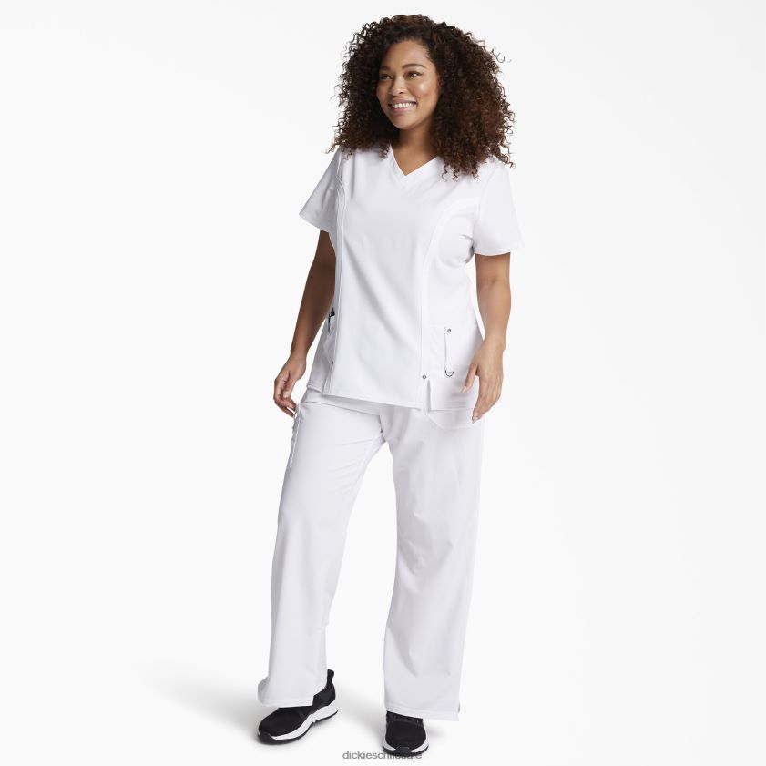 blanco (dwh) mujer Blusa médica xtreme stretch con cuello en V Dickies vestir X4H0F2465
