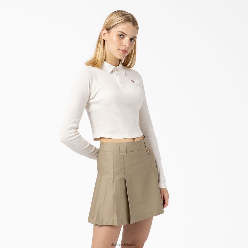 blanco (wh) mujer tallasee polo corto de manga larga Dickies vestir X4H0F2201