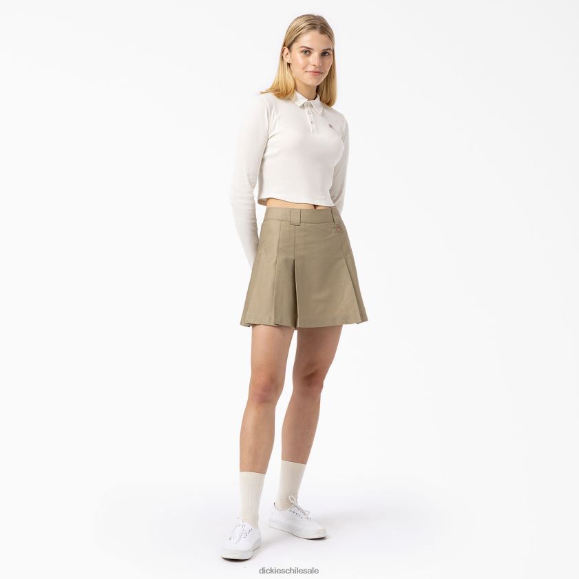 blanco (wh) mujer tallasee polo corto de manga larga Dickies vestir X4H0F2201