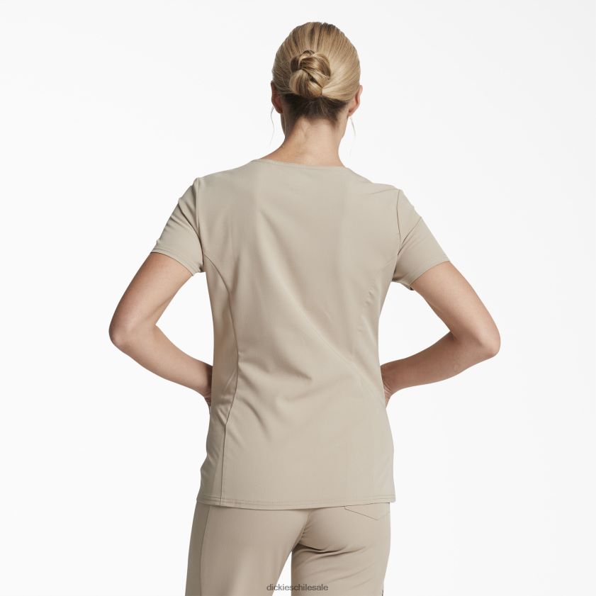 caqui (kha) mujer Blusa médica xtreme stretch con cuello en V Dickies vestir X4H0F2469