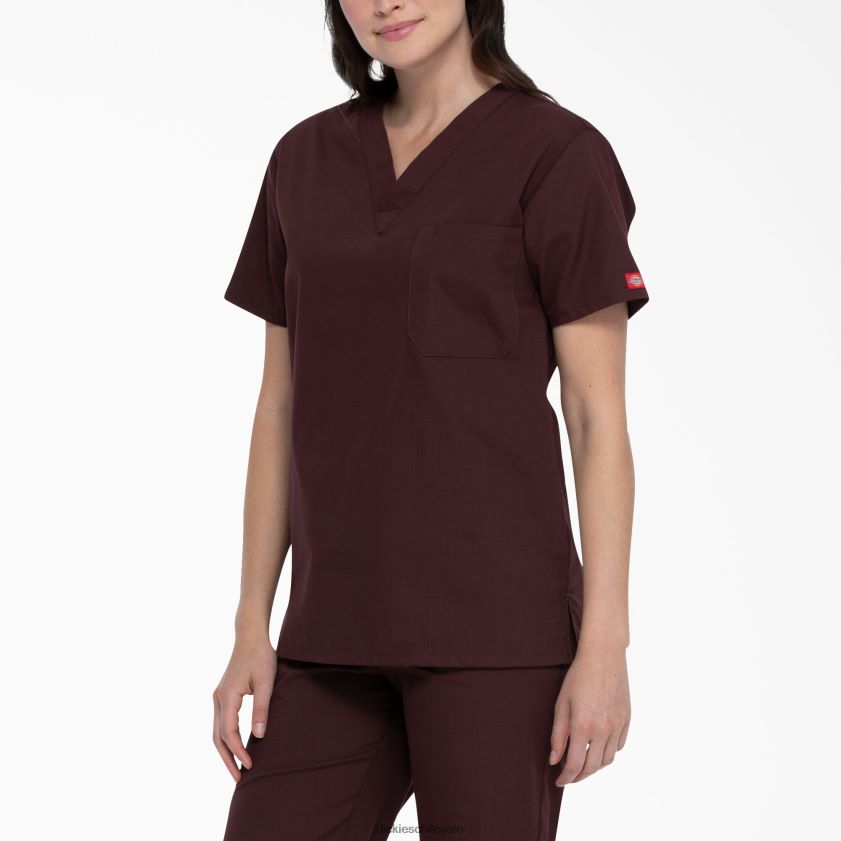 expreso (esr) hombres blusa médica unisex eds con cuello en v Dickies vestir X4H0F1289