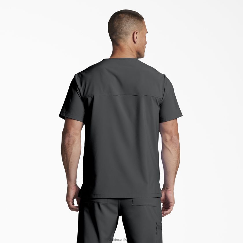gris peltre (banco) hombres blusa médica unisex eds essentials con cuello en v Dickies vestir X4H0F1405