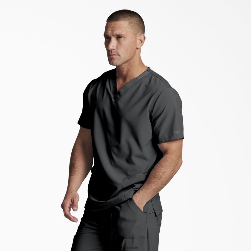 gris peltre (banco) hombres blusa médica unisex eds essentials con cuello en v Dickies vestir X4H0F1405