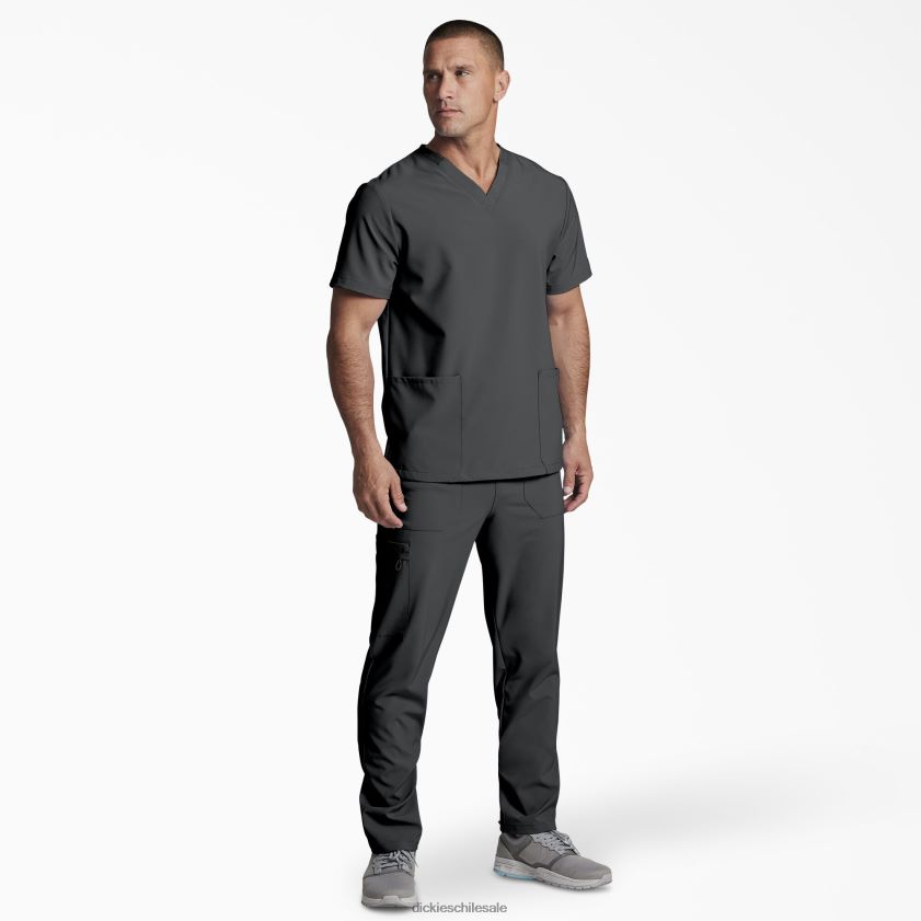 gris peltre (banco) hombres blusa médica unisex eds essentials con cuello en v Dickies vestir X4H0F1405