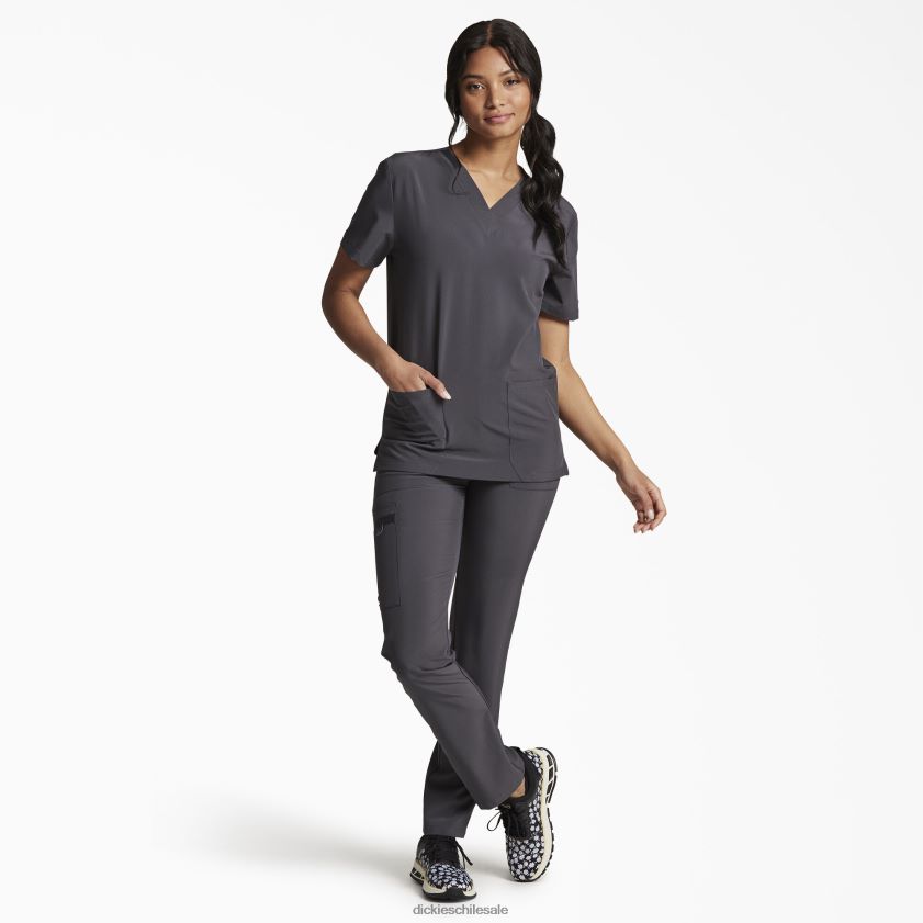 gris peltre (banco) hombres blusa médica unisex eds essentials con cuello en v Dickies vestir X4H0F1405
