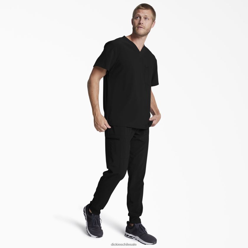 negro (negro) hombres blusa médica eds essentials con cuello en v Dickies vestir X4H0F1322