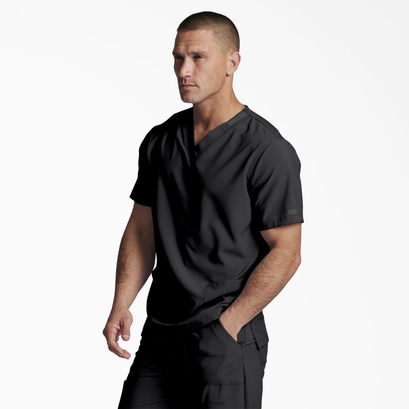 negro (negro) hombres blusa médica unisex eds essentials con cuello en v Dickies vestir X4H0F1400