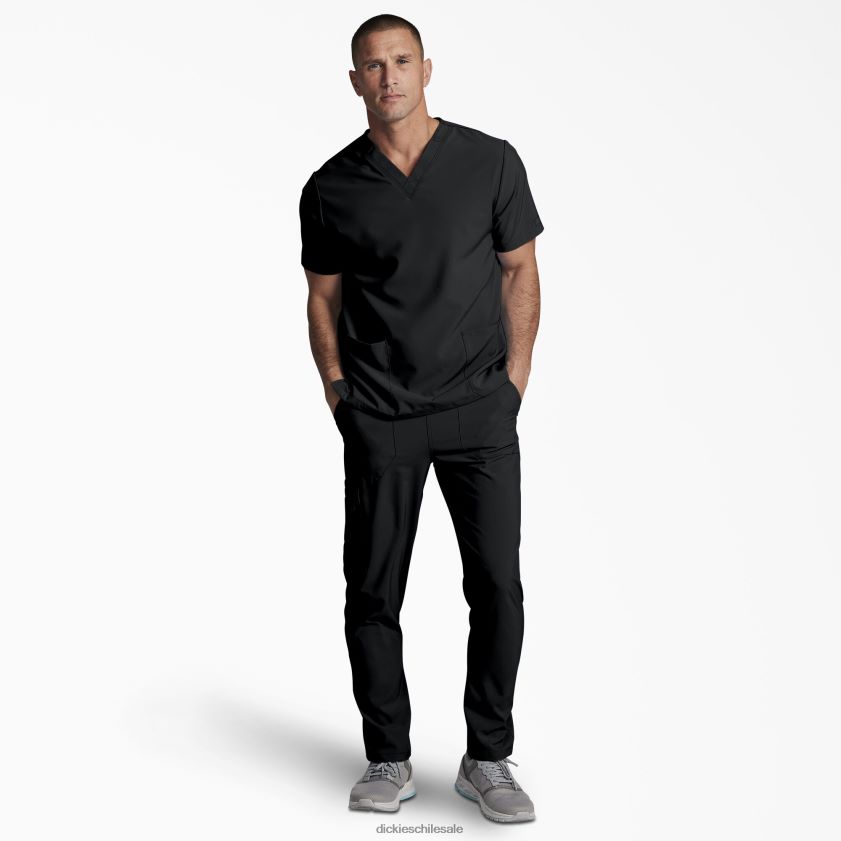 negro (negro) hombres blusa médica unisex eds essentials con cuello en v Dickies vestir X4H0F1400