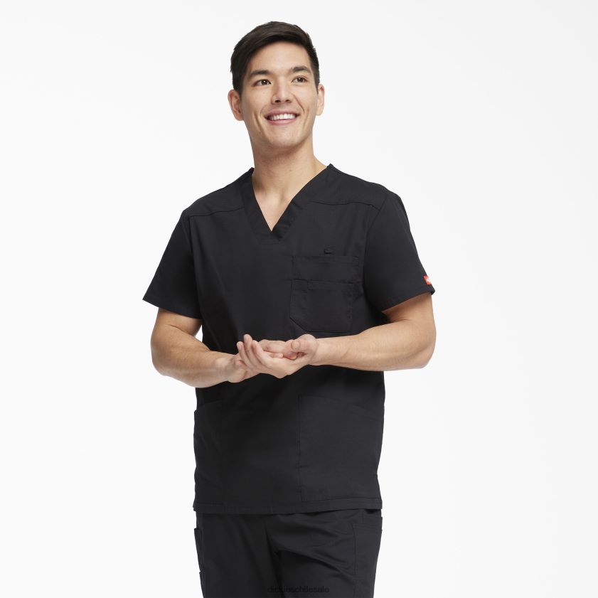 regular hombres blusa médica con cuello en V de la firma eds Dickies vestir X4H0F1257