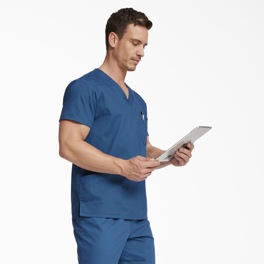 regular hombres blusa médica con cuello en V de la firma eds Dickies vestir X4H0F1259