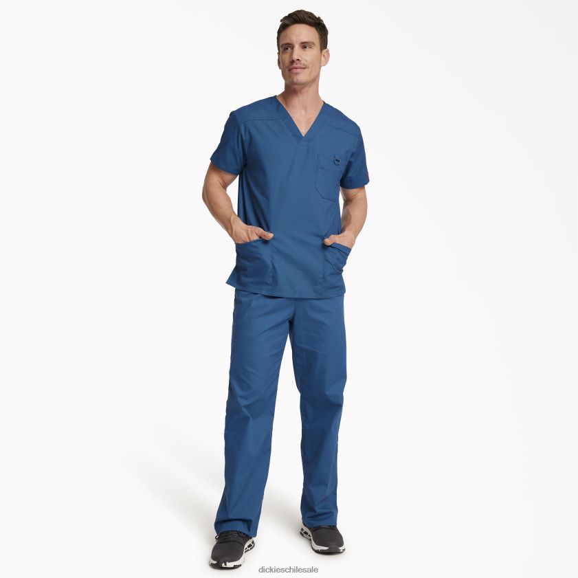 regular hombres blusa médica con cuello en V de la firma eds Dickies vestir X4H0F1259