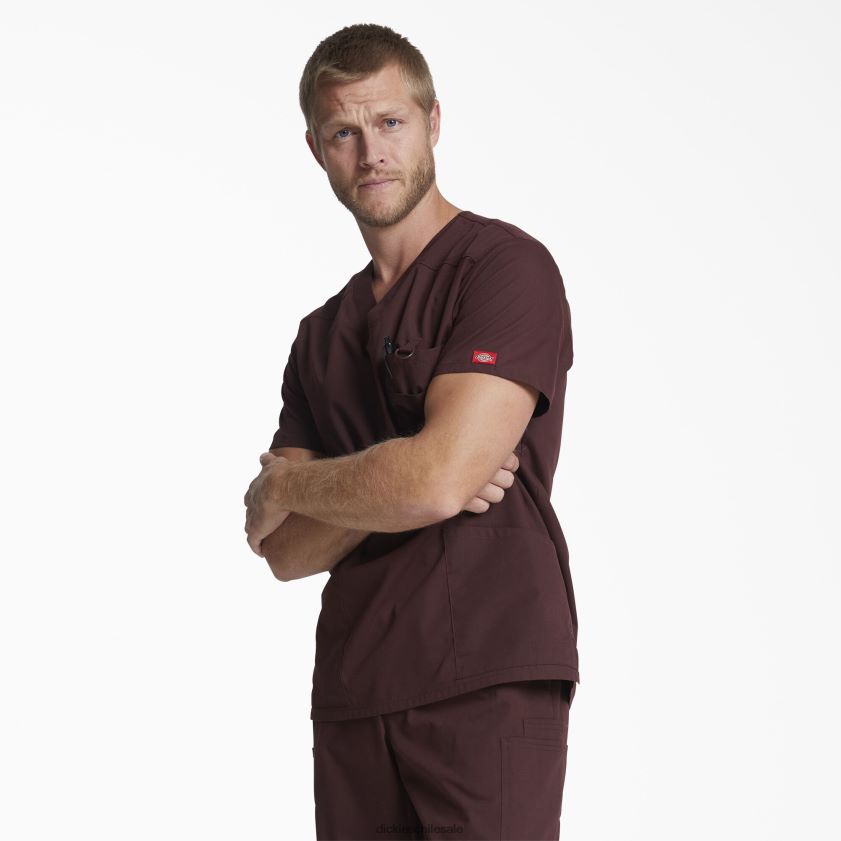 regular hombres blusa médica con cuello en V de la firma eds Dickies vestir X4H0F1261