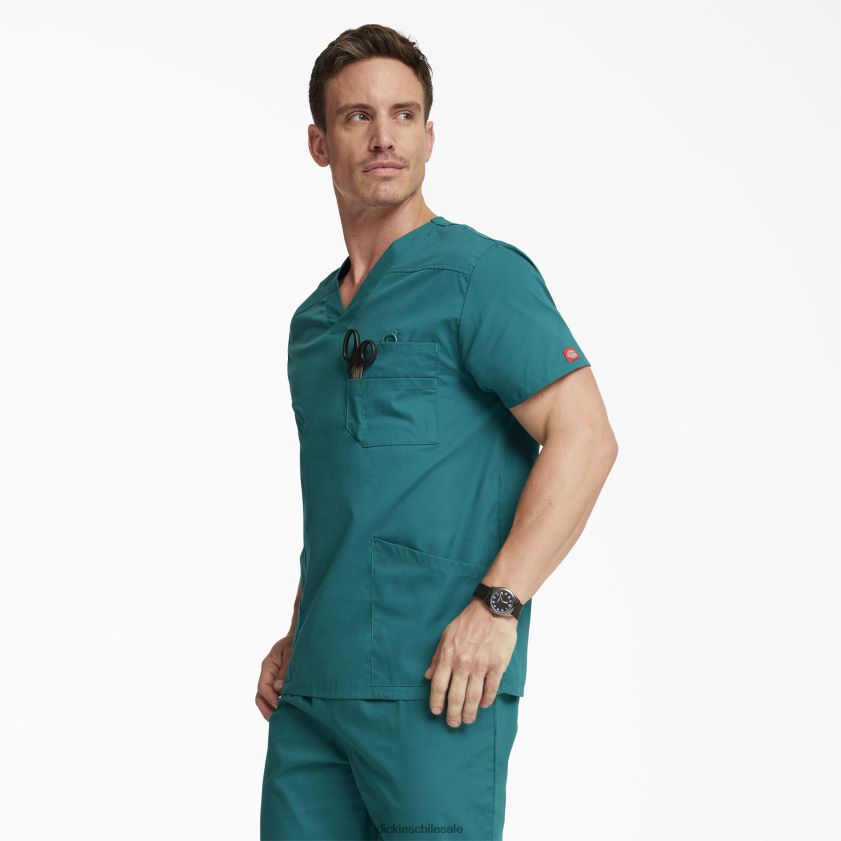 regular hombres blusa médica con cuello en V de la firma eds Dickies vestir X4H0F1263