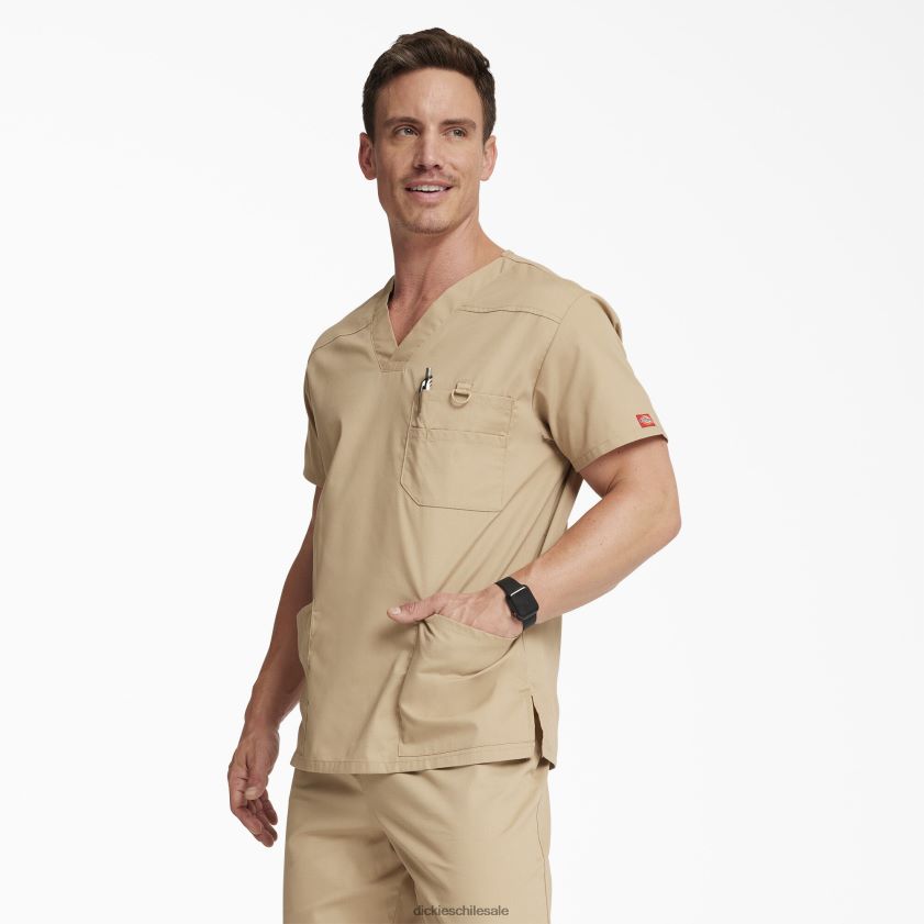 regular hombres blusa médica con cuello en V de la firma eds Dickies vestir X4H0F1264
