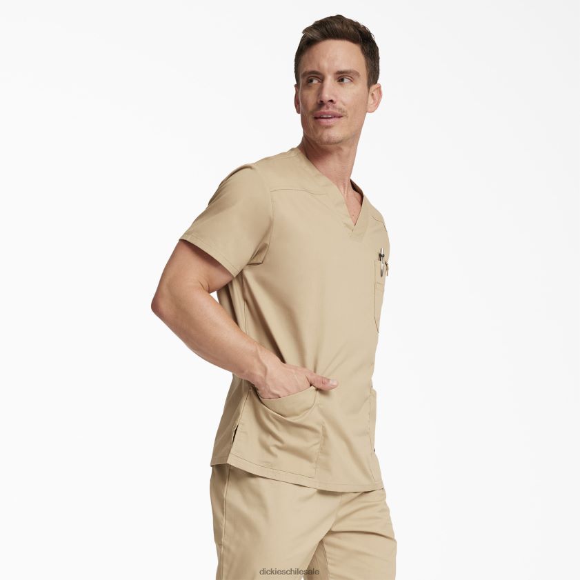 regular hombres blusa médica con cuello en V de la firma eds Dickies vestir X4H0F1264