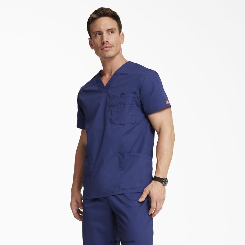 regular hombres blusa médica con cuello en V de la firma eds Dickies vestir X4H0F1265