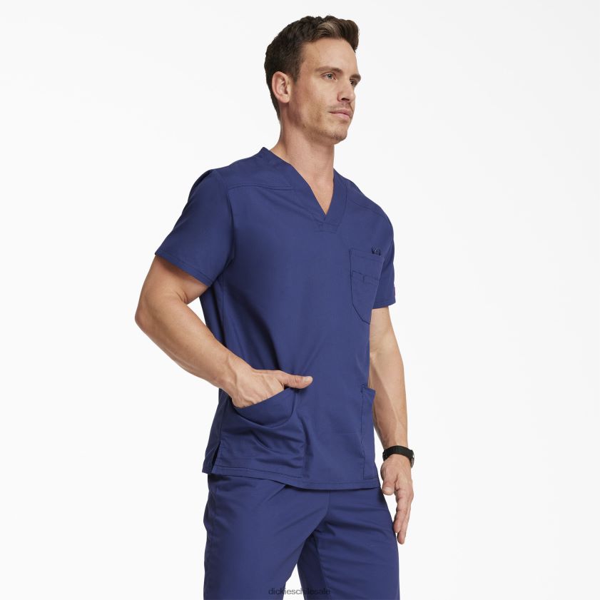 regular hombres blusa médica con cuello en V de la firma eds Dickies vestir X4H0F1265