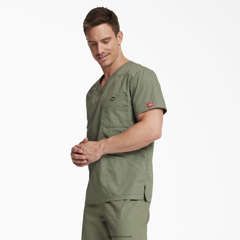 regular hombres blusa médica con cuello en V de la firma eds Dickies vestir X4H0F1266