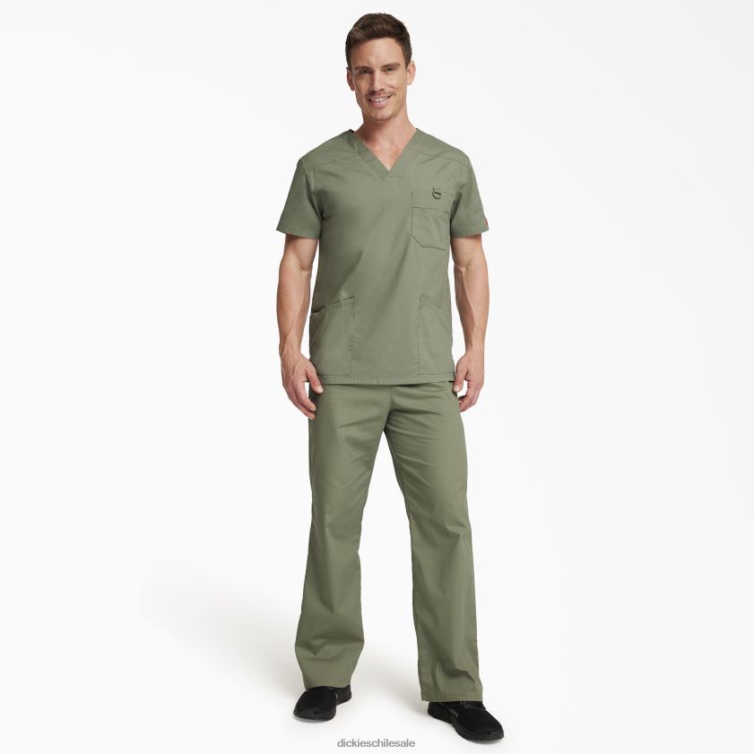 regular hombres blusa médica con cuello en V de la firma eds Dickies vestir X4H0F1266