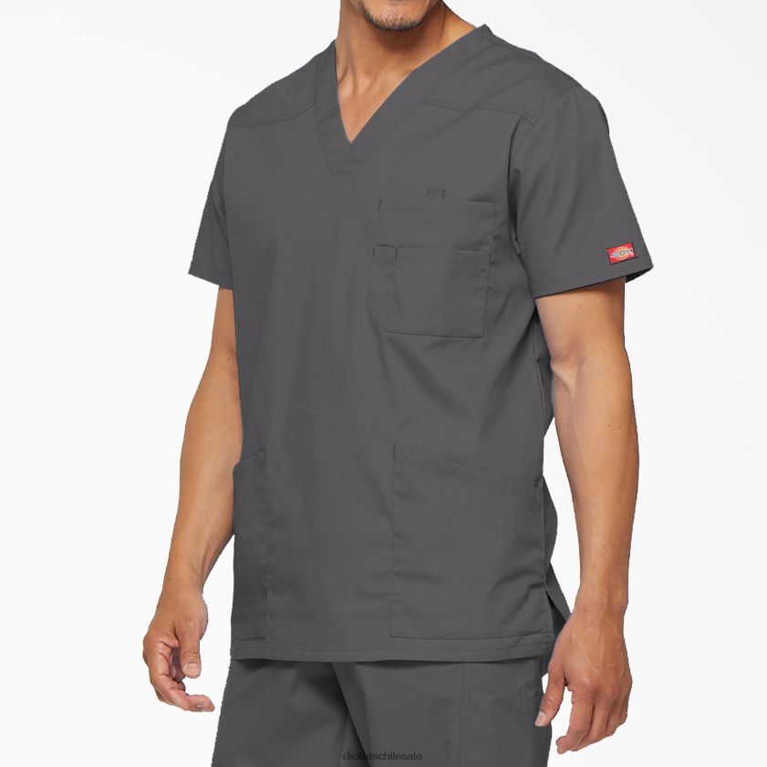 regular hombres blusa médica con cuello en V de la firma eds Dickies vestir X4H0F1267
