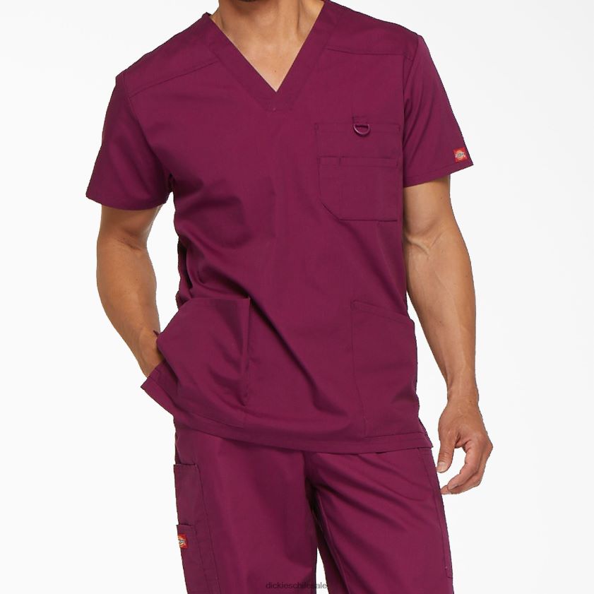 regular hombres blusa médica con cuello en V de la firma eds Dickies vestir X4H0F1269