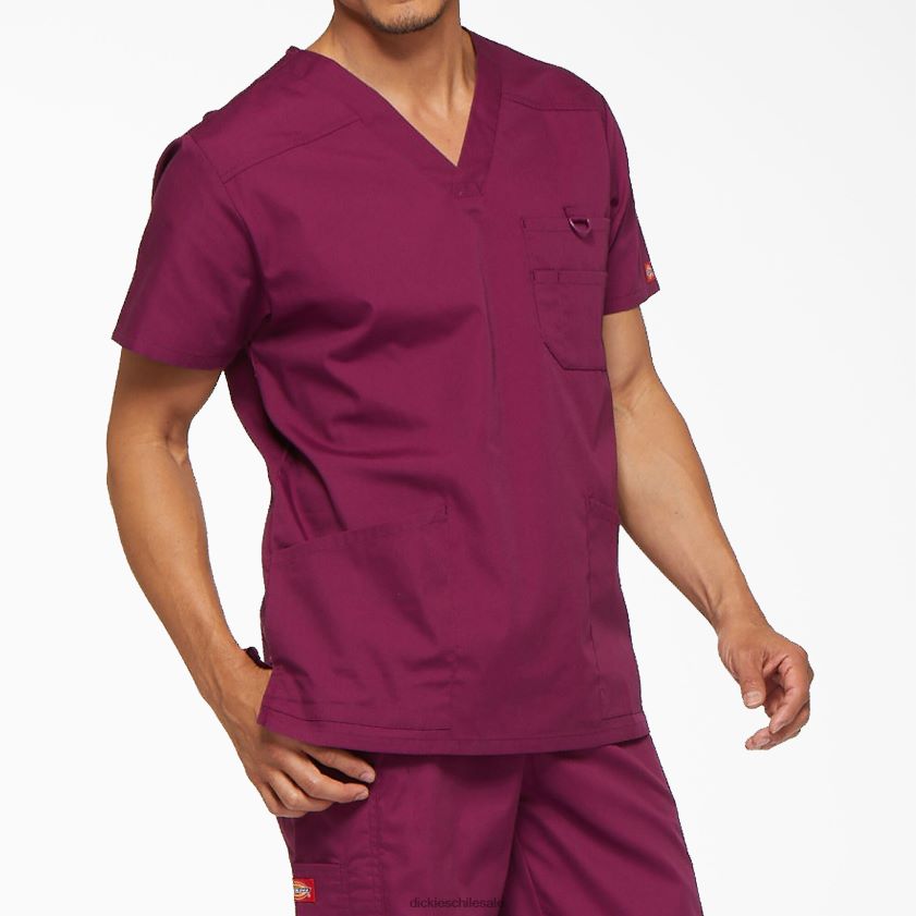 regular hombres blusa médica con cuello en V de la firma eds Dickies vestir X4H0F1269