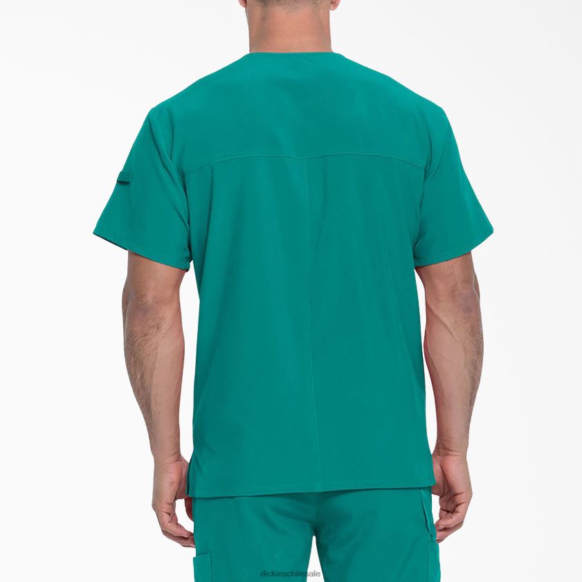 verde azulado (dtl) hombres blusa médica eds essentials con cuello en v Dickies vestir X4H0F1325