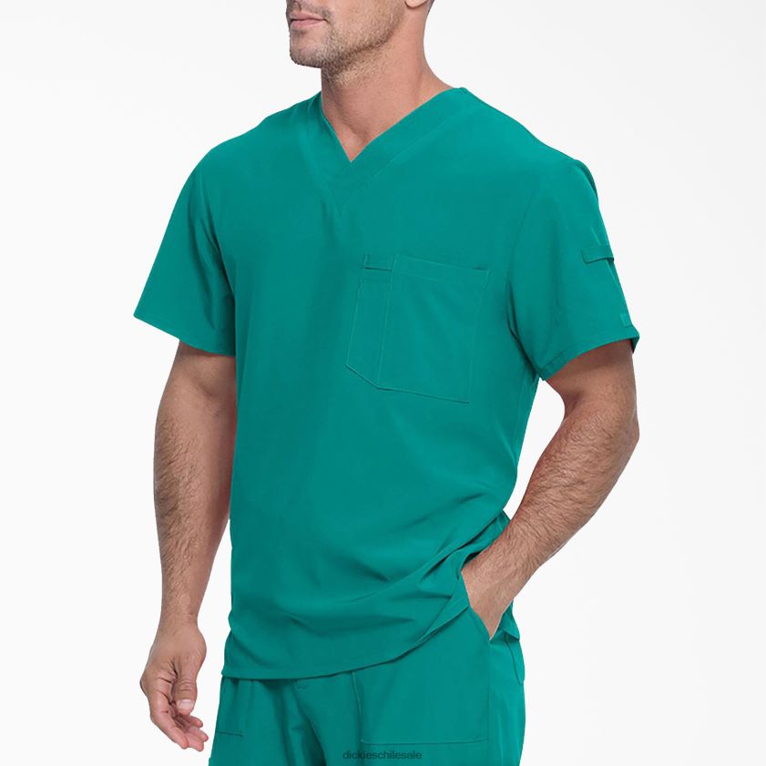 verde azulado (dtl) hombres blusa médica eds essentials con cuello en v Dickies vestir X4H0F1325