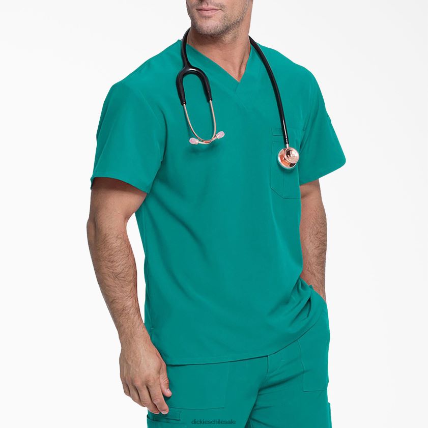 verde azulado (dtl) hombres blusa médica eds essentials con cuello en v Dickies vestir X4H0F1325