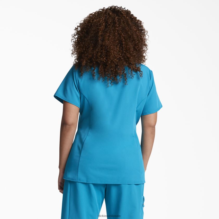 verde azulado (dtl) mujer Blusa médica xtreme stretch con cuello en V Dickies vestir X4H0F2464