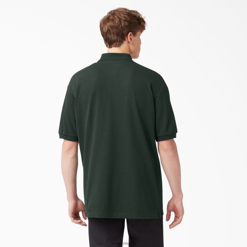 verde cazador (gh) hombres polo de manga corta de piqué talla adulto Dickies vestir X4H0F664