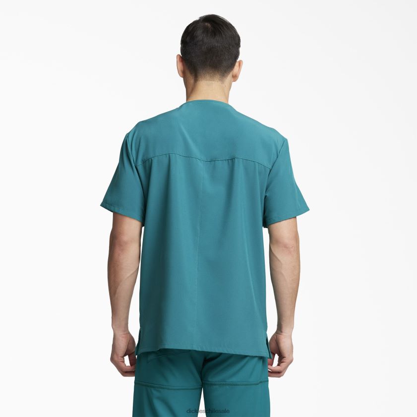 verde cazador (htr) hombres Blusa médica eds essentials con cuello en v y bolsillos de parche Dickies vestir X4H0F1433