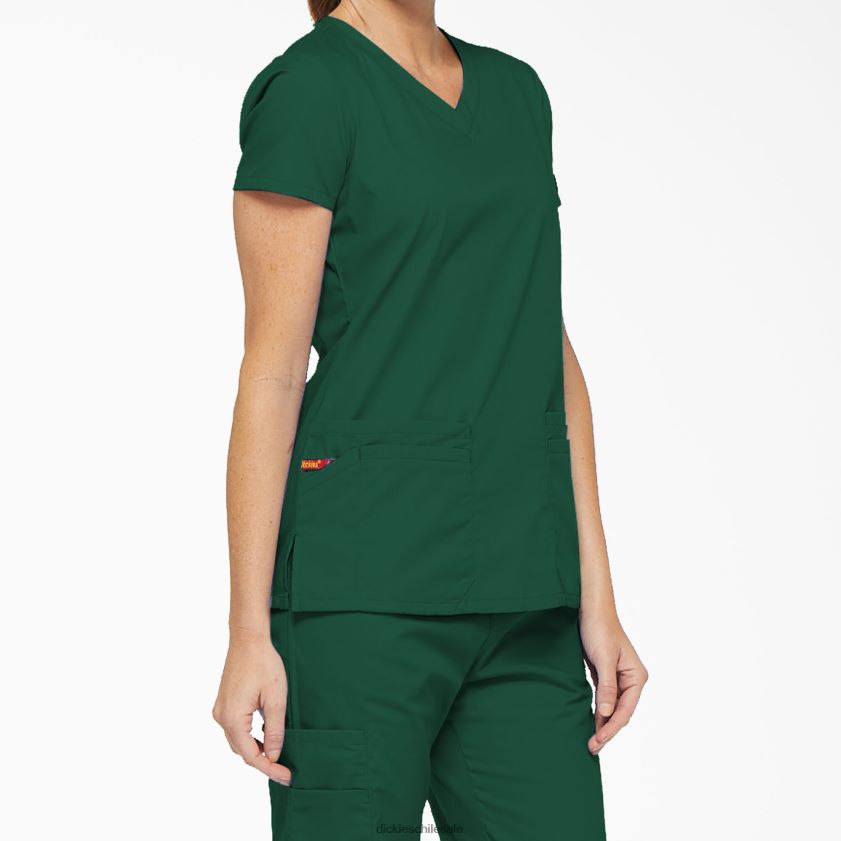 verde cazador (htr) mujer Blusa médica con cuello en V y ranura para bolígrafo de la firma eds Dickies vestir X4H0F2416