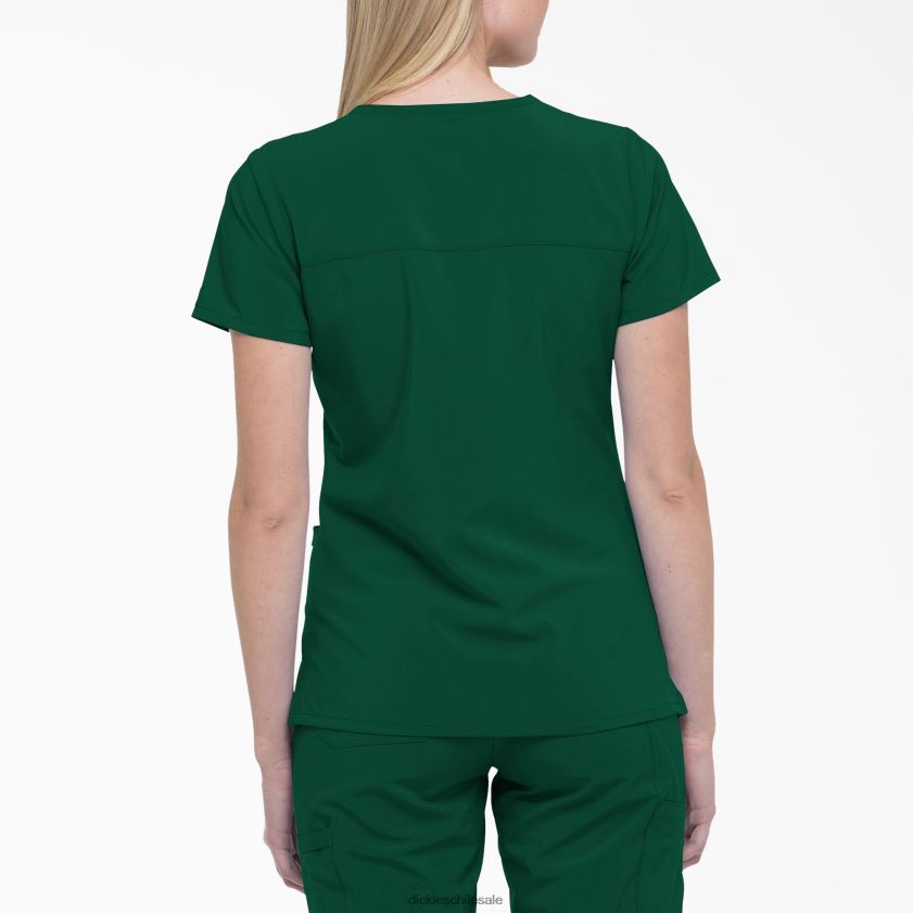 verde cazador (htr) mujer Blusa médica eds essentials con efecto cruzado Dickies vestir X4H0F2639
