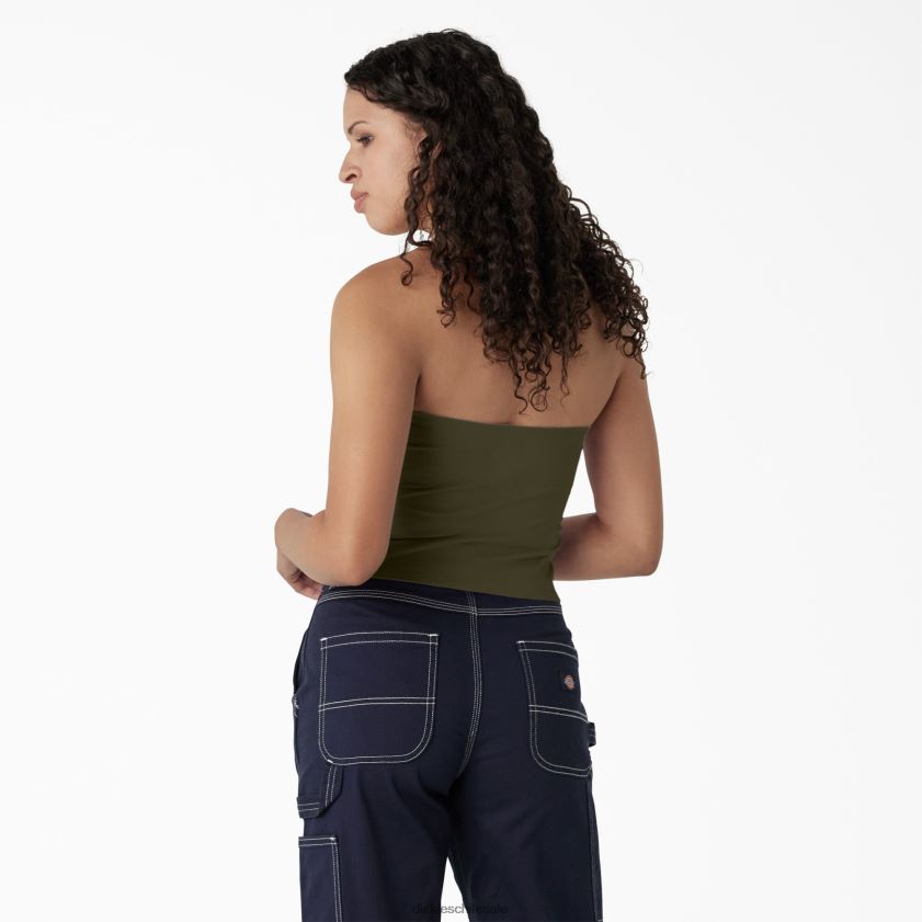 verde militar (ml) mujer parte superior de tubo de punto Dickies vestir X4H0F2168