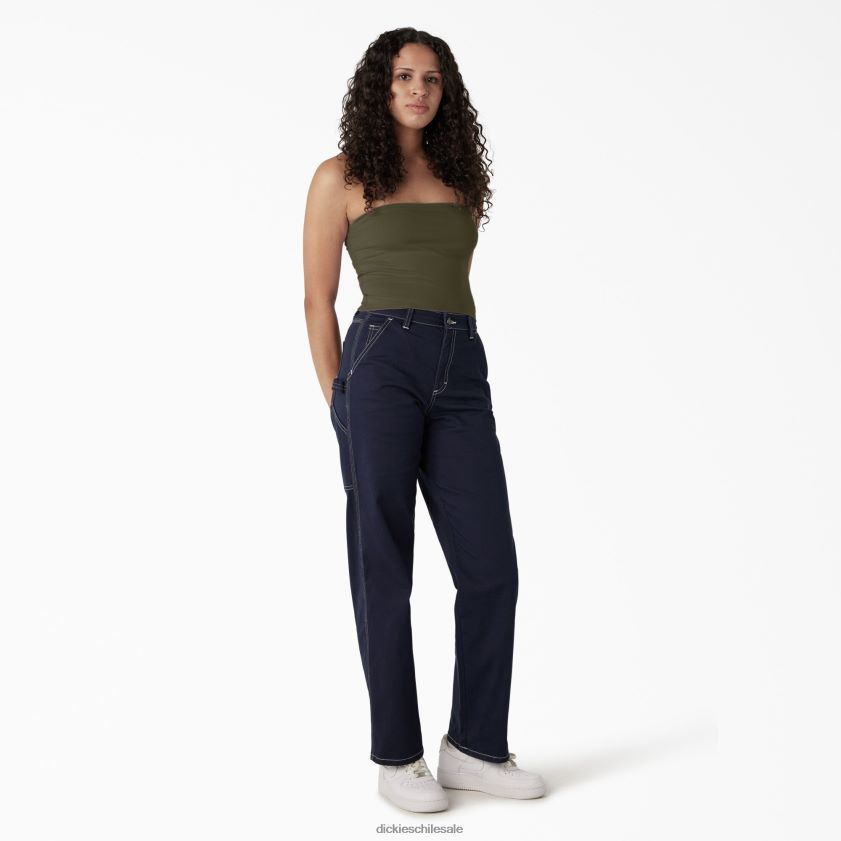 verde militar (ml) mujer parte superior de tubo de punto Dickies vestir X4H0F2168