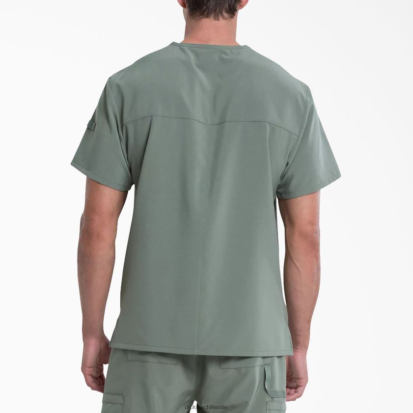 verde oliva (oli) hombres blusa médica eds essentials con cuello en v Dickies vestir X4H0F1331
