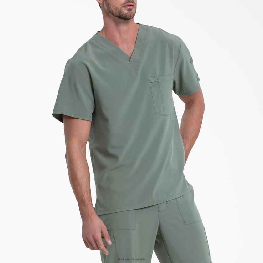 verde oliva (oli) hombres blusa médica eds essentials con cuello en v Dickies vestir X4H0F1331